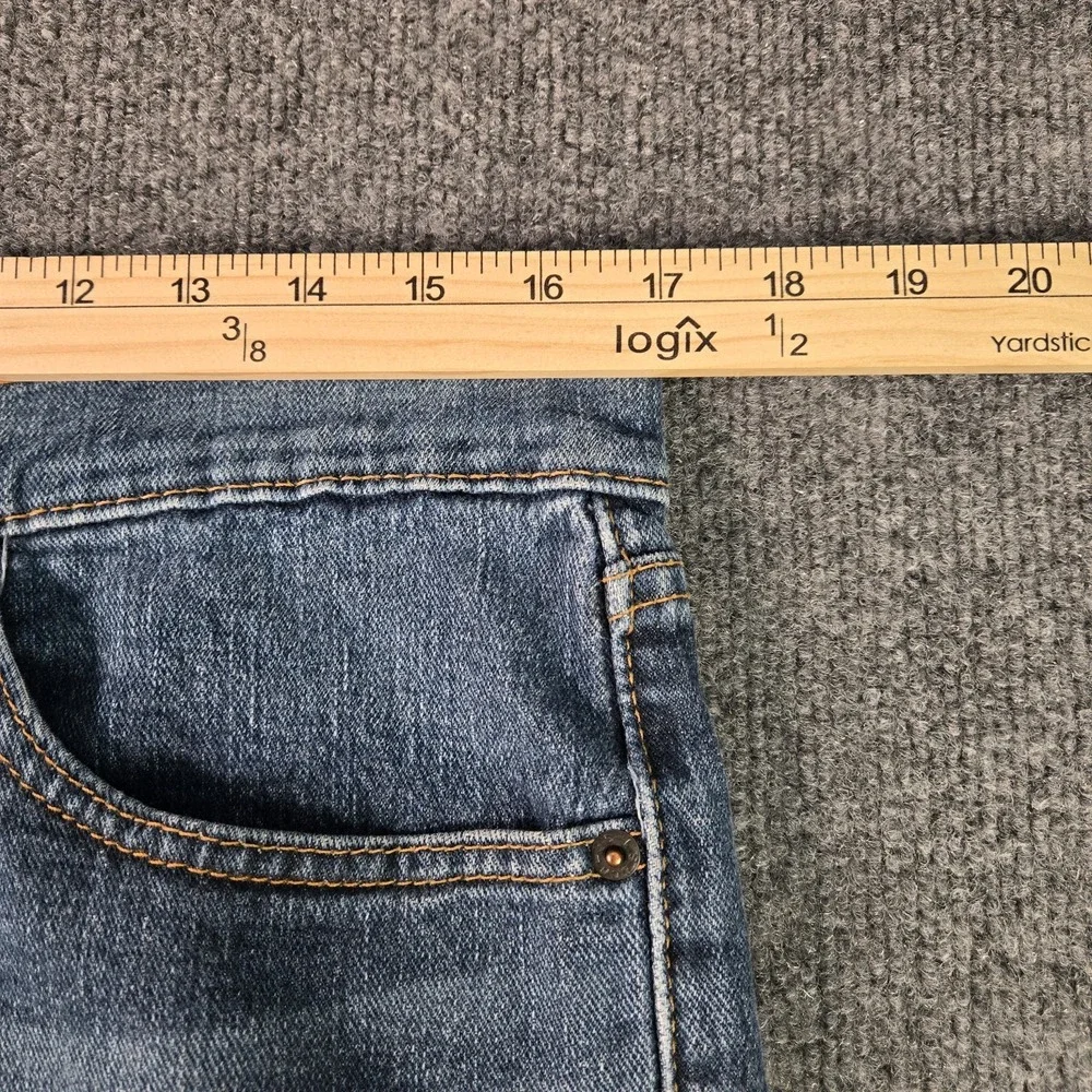 Levis 505 Regular Fit Straight Leg Mens Jeans 34x30 (34x28) Medium Wash Blue